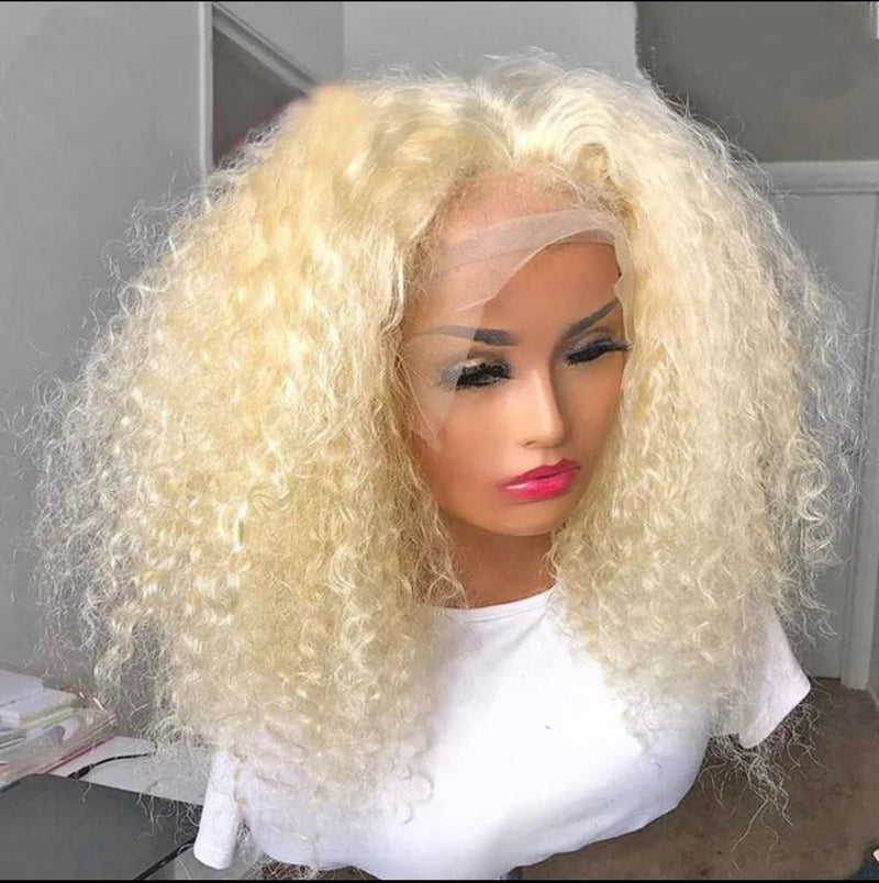 613 Blonde Deep Wave Bob 100% Human Hair