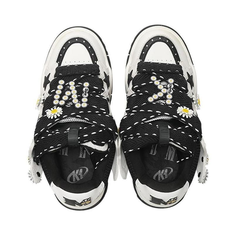 Star Bread Shoes, Chunky Platform Shoes, Casual Athletic Sneakers, Everyday Streetwear, Fashion Sport Shoes, Breathable Unisex Shoes, Statement Footwear Runner Running Trainer Closed Training Boy Bedroom Runner Women