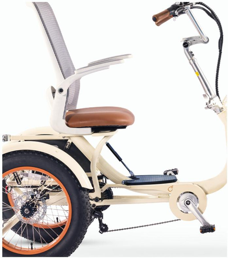 Simple Glide Fat Tire 750W Recumbent E Trike 2026 W/ Footrest & Hitch Connector