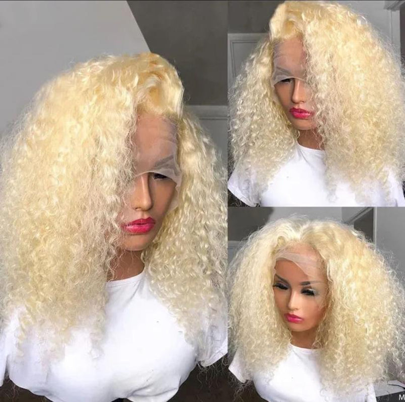 613 Blonde Deep Wave Bob 100% Human Hair