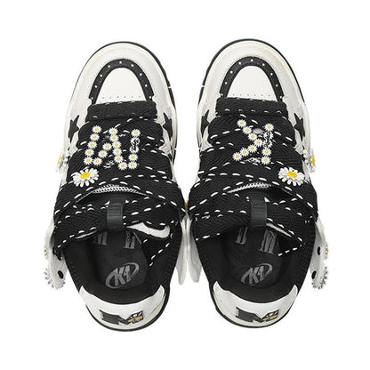 Star Bread Shoes, Chunky Platform Shoes, Casual Athletic Sneakers, Everyday Streetwear, Fashion Sport Shoes, Breathable Unisex Shoes, Statement Footwear Runner Running Trainer Closed Training Boy Bedroom Runner Women