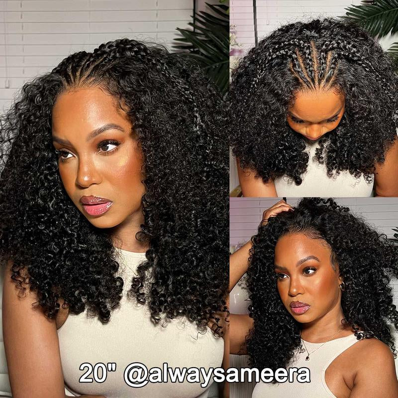 [NEW IN] OQ HAIR Kinky Curly Wear and Go Glueless Human Hair Wigs Pre Bleached Pre-Cut 7X5 HD Lace Front Wig Pre-Plucked Natural Hairline #Tiktokshopbacktoschool